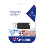 MEMORIE USB STORE `N` GO PINSTRIPE NERO DA 4 GB